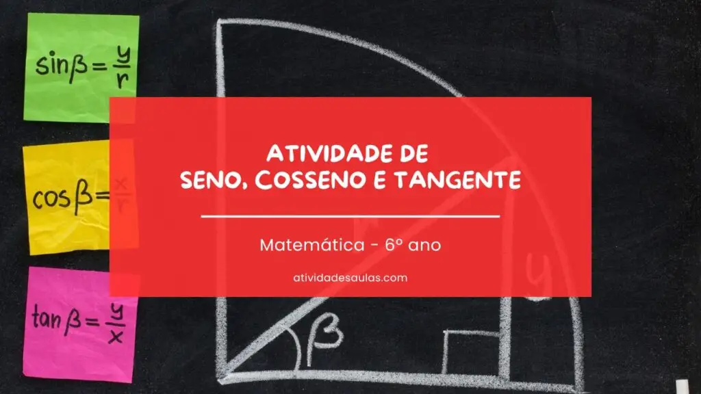 Atividade De Seno Cosseno E Tangente Matematica Ensino Medio