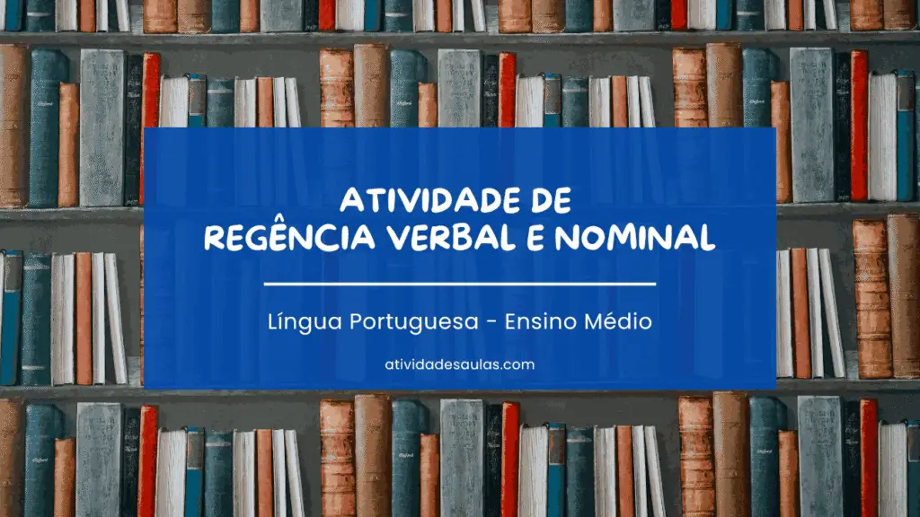 Atividade De Regencia Verbal E Nominal