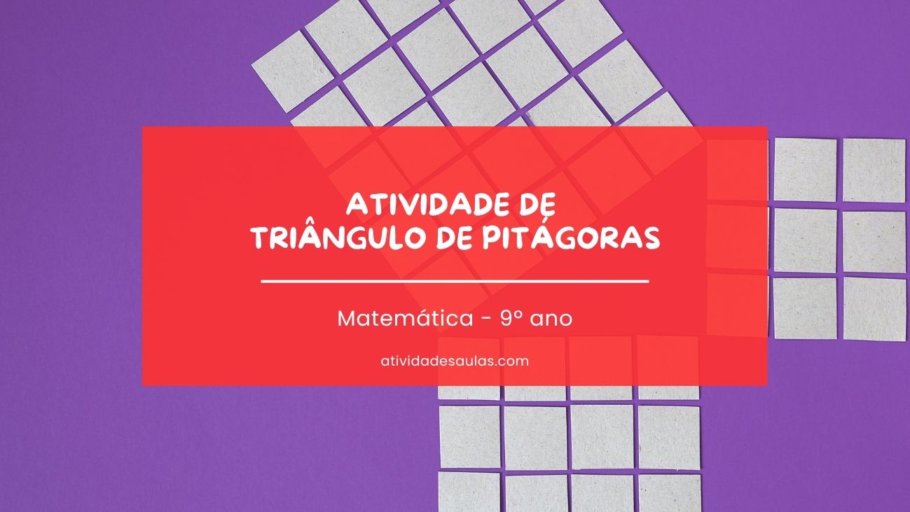 atividade de triangulo de pitagoras