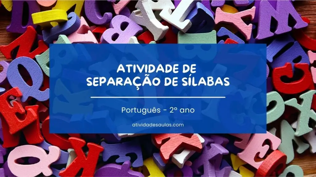 Atividade De Separacao De Silabas