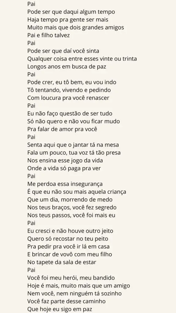 Atividade De Dia Dos Pais Poema