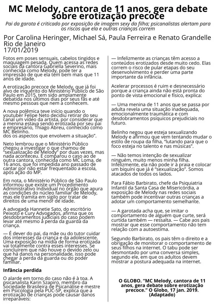 Proposta De Redacao Sobre Video De Felca Adultizacao De Menores Nas Redes Sociais 2