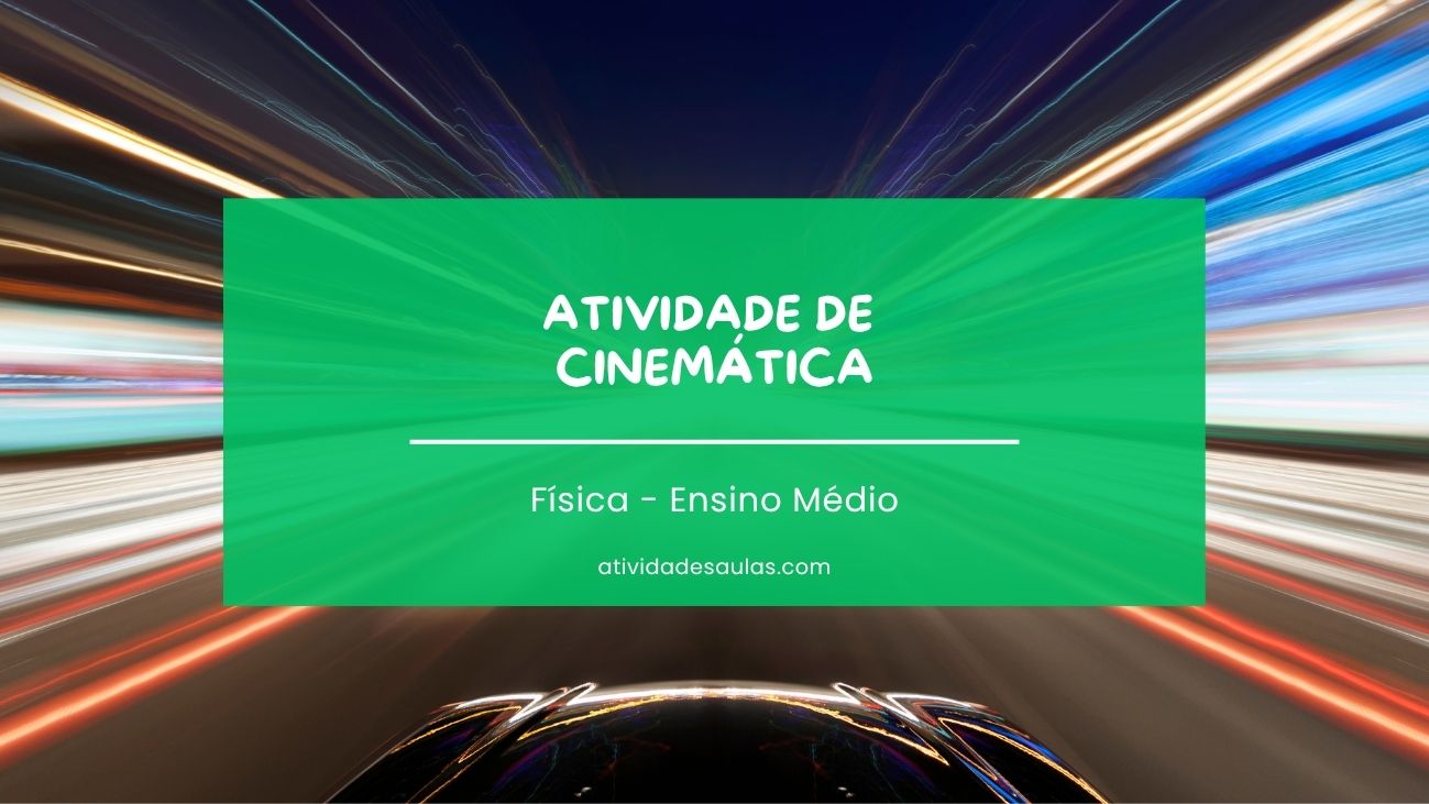 atividade de cinemática