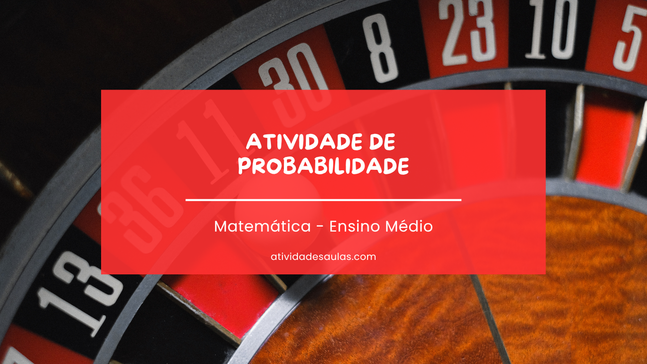 atividade de probabilidade