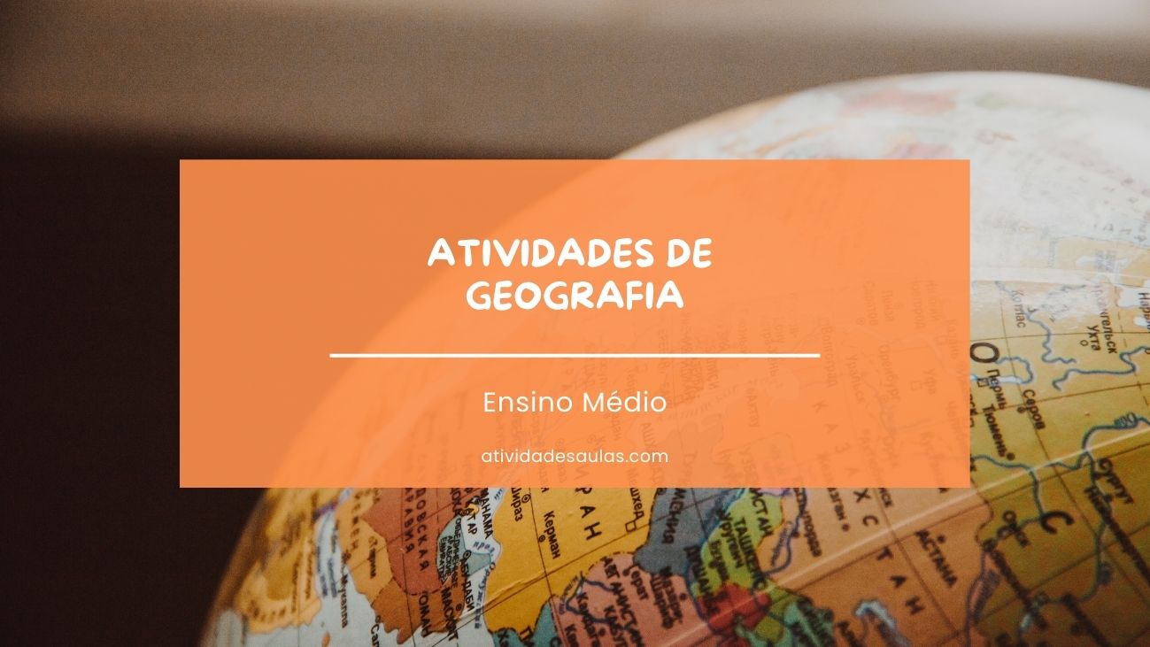 Atividades De Geografia Ensino Medio