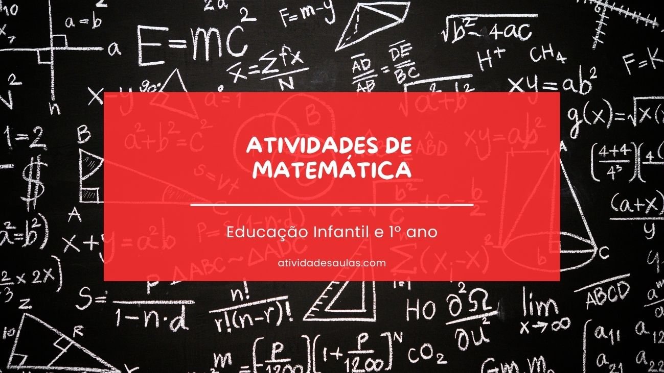 atividades de matemática Educação Infantil e 1º ano