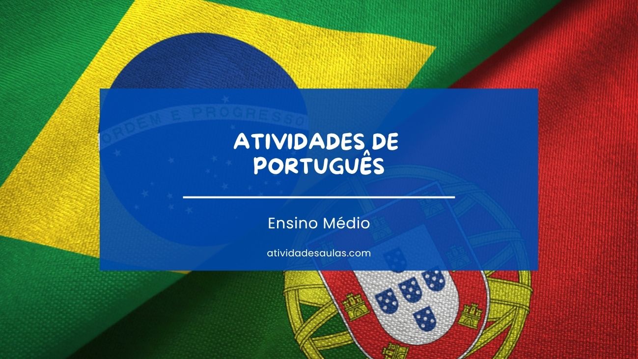atividades de portugues ensino médio