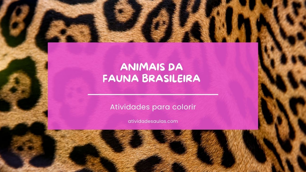 Animais da fauna brasileira para imprimir e colorir