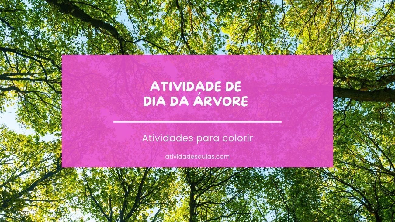 Atividade de Dia da Árvore 2109 para colorir e imprimir