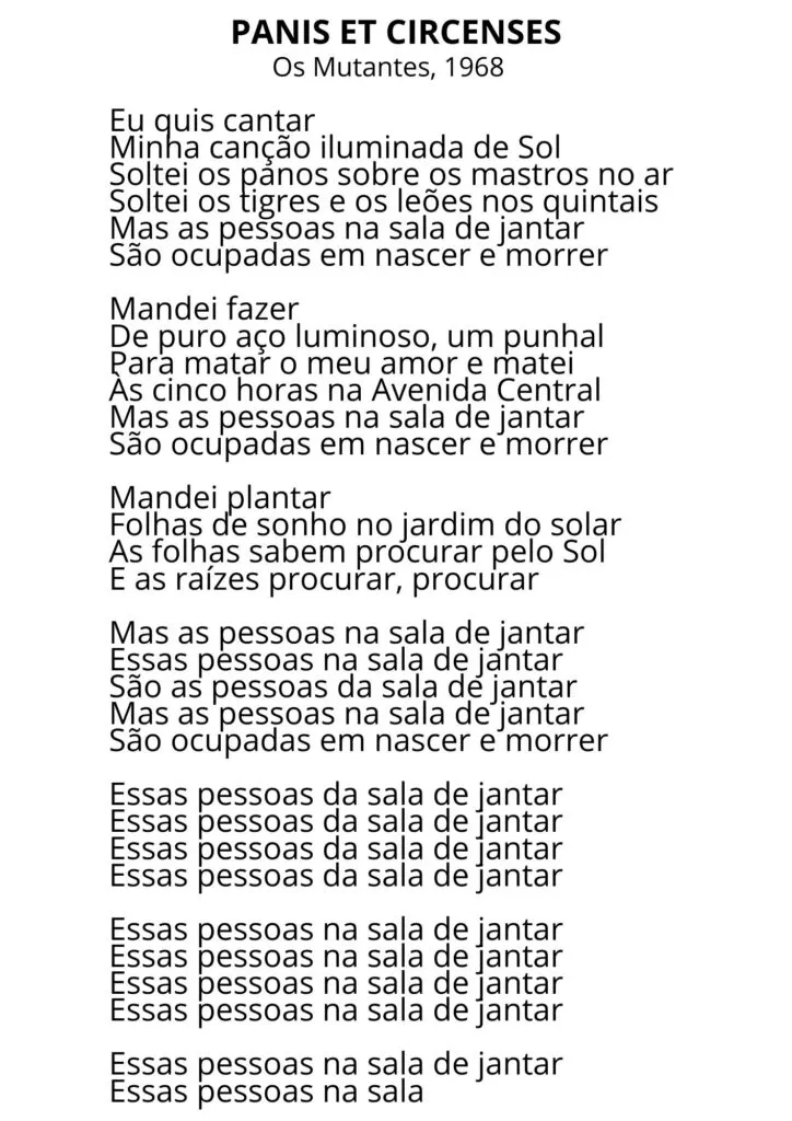 Atividade De Tropicalismo 1
