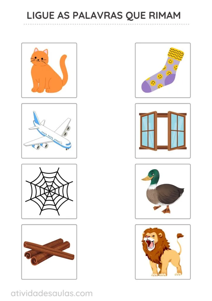 ATIVIDADE DE RIMA 1o ANO