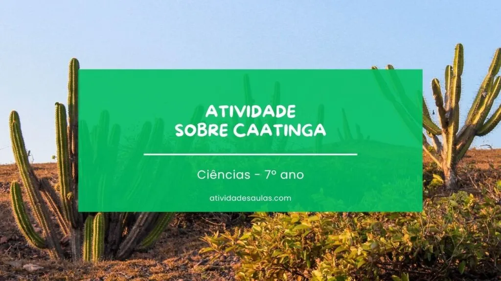 Atividade Sobre Caatinga 7o Ano