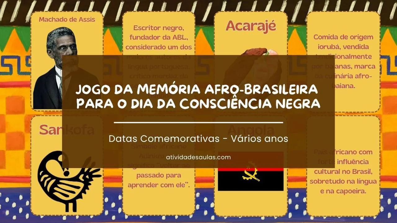 Jogo Da Memoria Afro Brasileira Capa