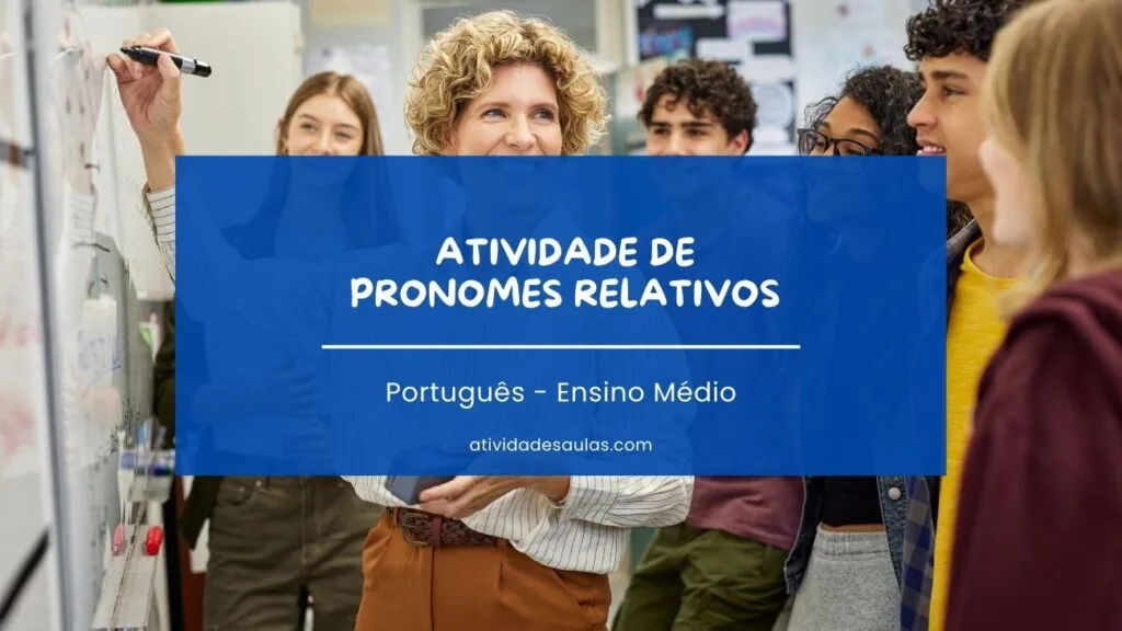 Atividade De Pronomes Relativos Ensino Medio