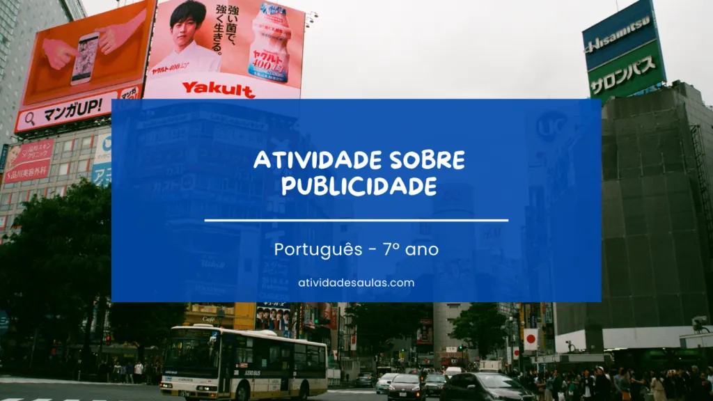 Atividade Sobre Publicidade 7o Ano