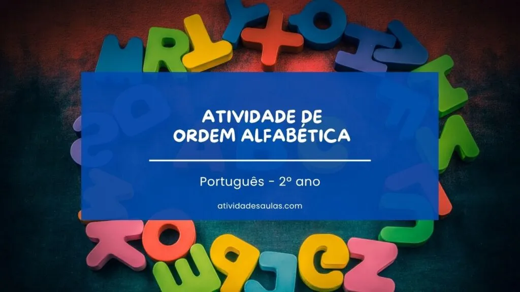 Atividade De Ordem Alfabetica 2o Ano