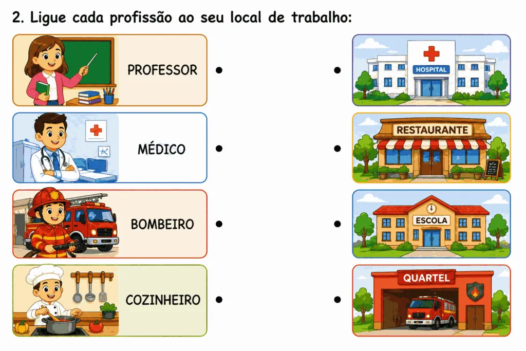 Atividade para o dia do trabalhador - 1º a 5º ano