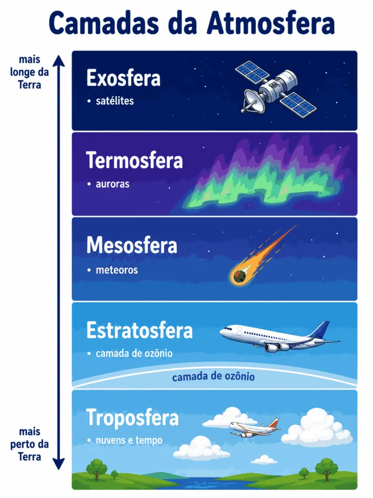 Atividade de camadas da terra - 6º ano
