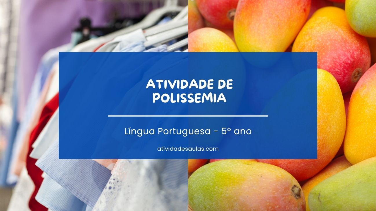 Atividade de Polissemia 5º ano