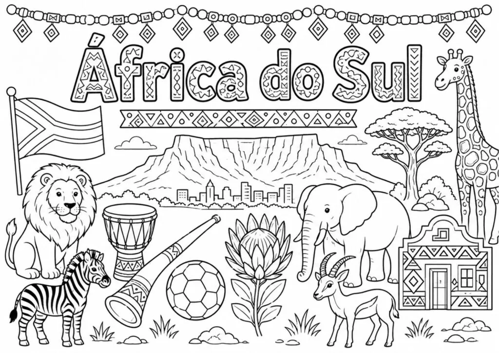 Grupo A para colorir - Copa do Mundo