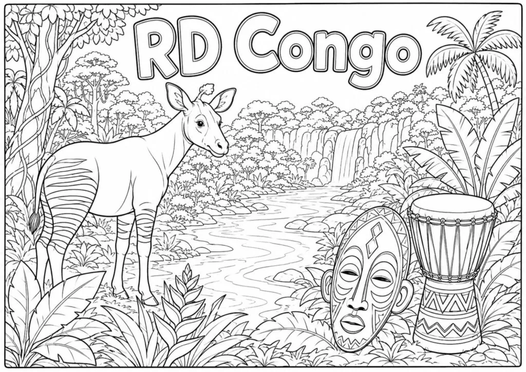 Grupo K para colorir - Copa do Mundo