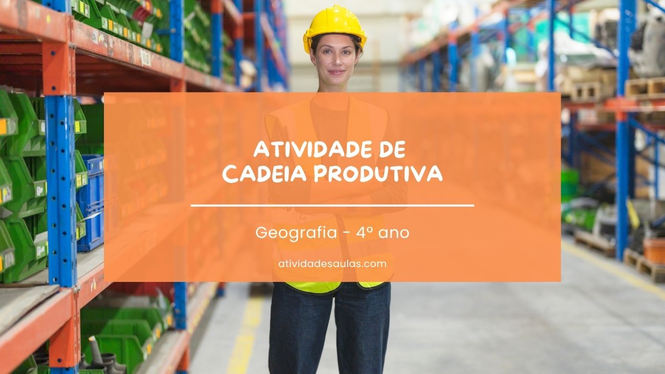 Atividade de cadeia produtiva – 4º ano Atividade de cadeia produtiva – 4º ano