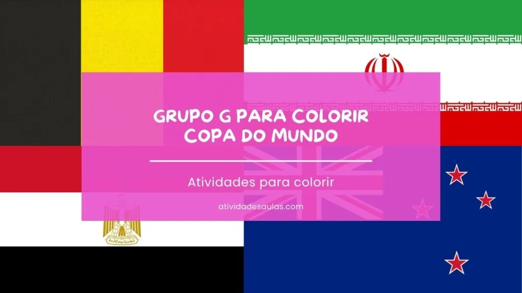 Grupo G Para Colorir Copa Do Mundo