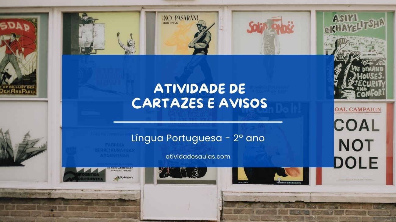 Atividade De Cartazes E Avisos 2o Ano