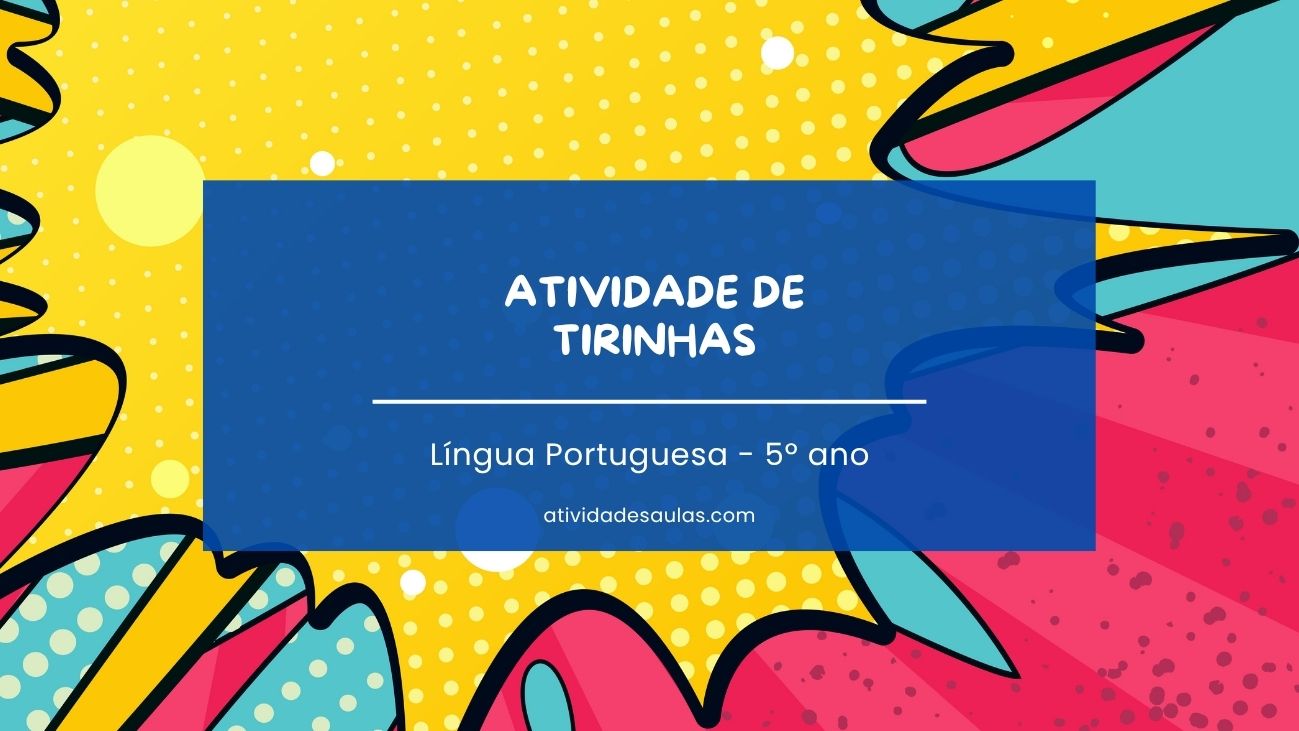 Atividade De Tirinhas 5o Ano