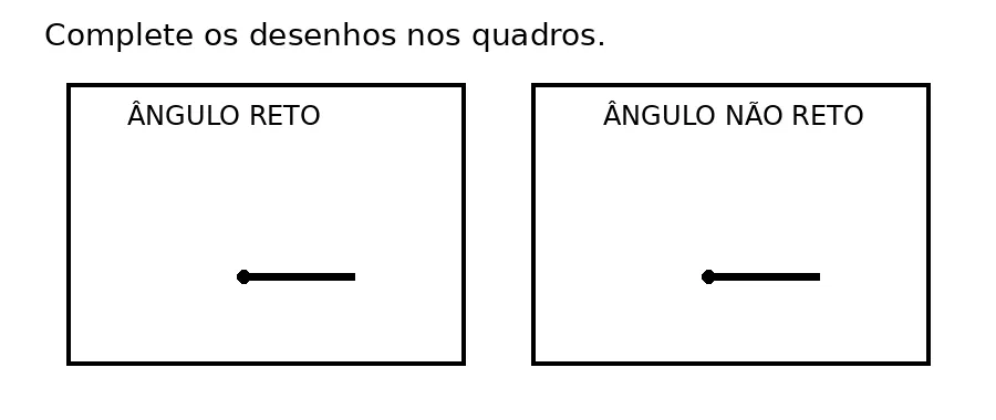 Atividade de ângulos retos e não retos