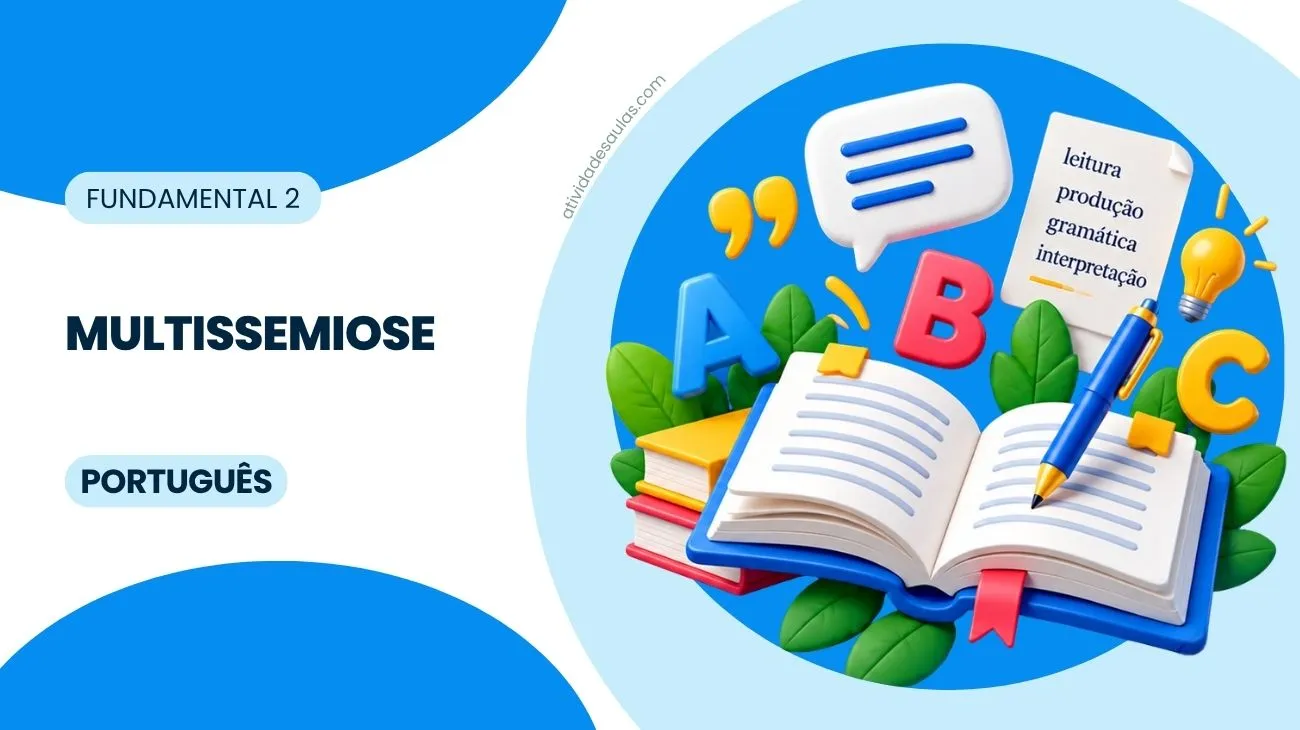 Atividade de multissemiose – 8º ano – com gabarito (PDF) – EF89LP07