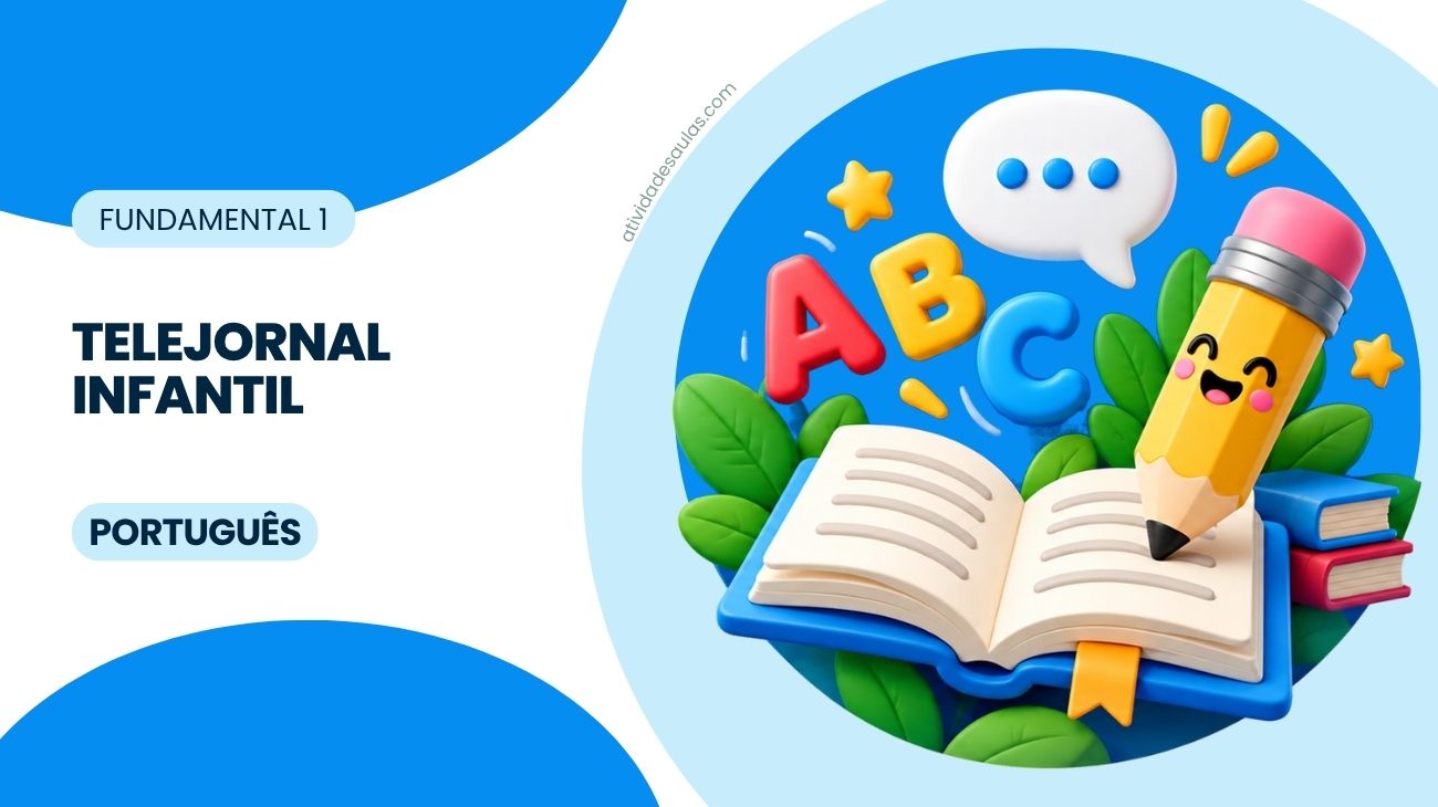 Atividade De Telejornal Infantil Portugues 3o Ano Com Gabarito PDF EF03LP22