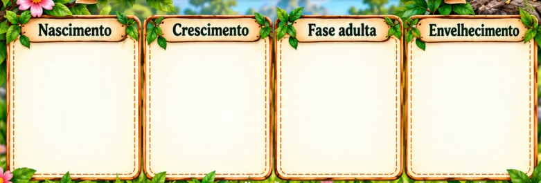 Atividade de ciclo de vida dos animais